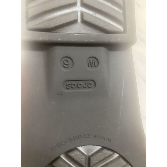 Crocs Comfort Tulum Toe Post Sage Green Slide Rubber Sandals 206108 Womens Sz 6W - Picture 2 of 6